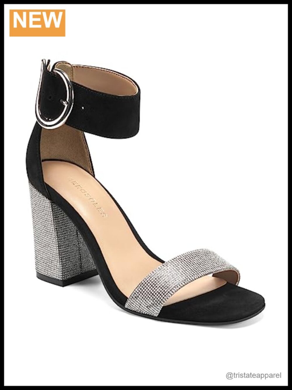 Women's Lana Block Heel Ankle Strap Sandals 3.25 Inch Formal Comfort
